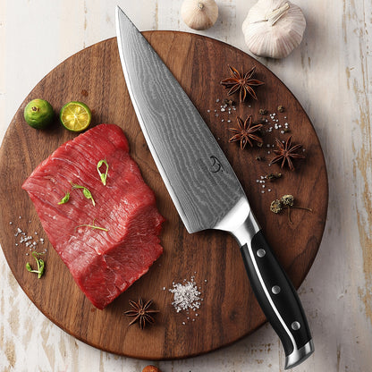 Damascus VG10 Steel Gyuto Chef Knife with ABS Handle